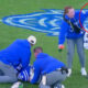 Duke player Kimari Robinson on the field