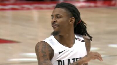 Ja Morant taunting the opposition