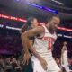 Knicks star Jalen Brunson making contact with female NBA referee Simone Jelks