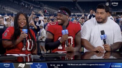 Buccaneers QB Jalon Daniels with his mom Star