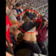 Fans fighting in the stands during Yankees-Red Sox game