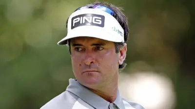 Bubba Watson looks over