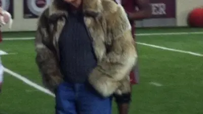 Barry Switzer fur coat