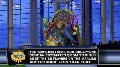 Marlins home run sculpture