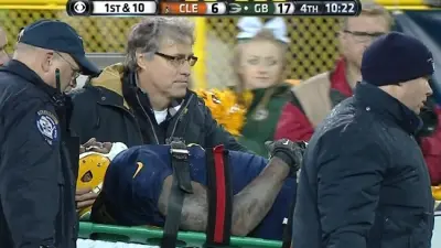 Jermichael Finley stretcher