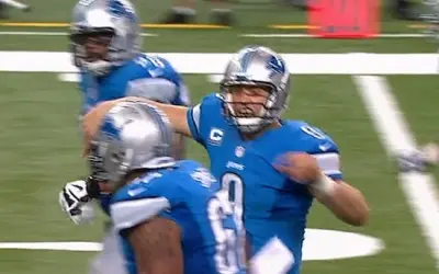 Matthew Stafford fake spike