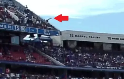 Bills fan falls