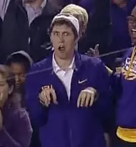 LSU fan Caleb Bates