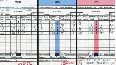 UFC 167 scorecard