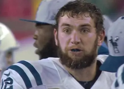 Andrew Luck frothing
