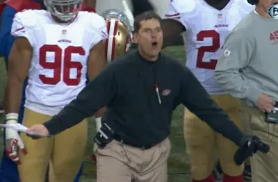Jim Harbaugh reaction
