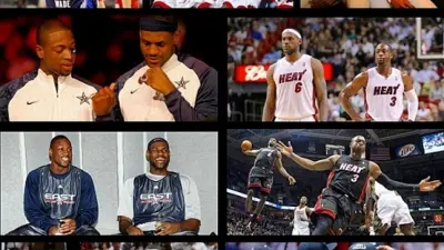LeBron James Dwyane Wade