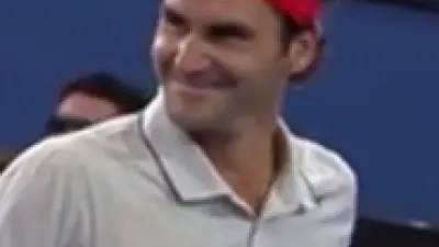 Roger Federer grin