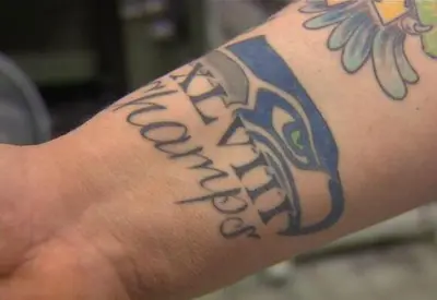 Seahawks Super Bowl tattoo