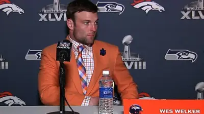 Wes Welker orange jacket