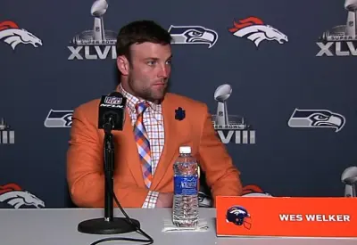 Wes Welker orange jacket