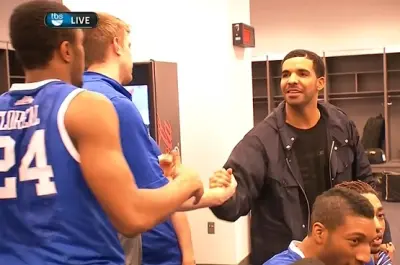 Drake Kentucky locker room