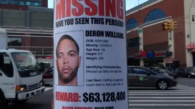 Deron Williams missing poster