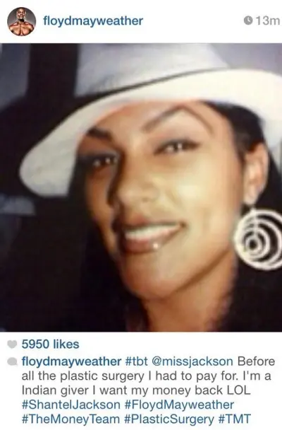Floyd Mayweather Shantel Jackson Instagram