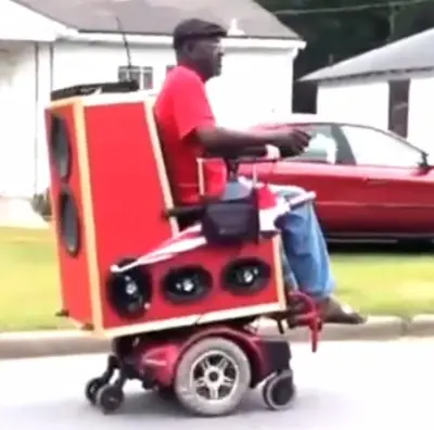 Grandpa pimped out scooter