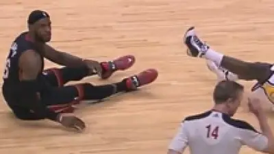 LeBron James foul