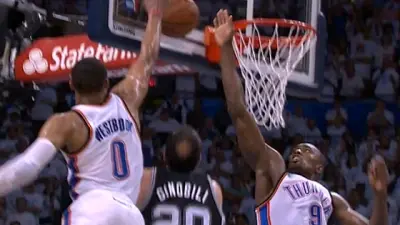 Manu Ginobili goaltending