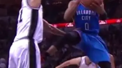 Tim Duncan kicked nuts