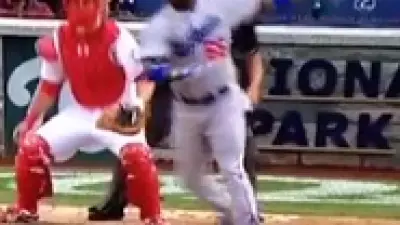 Yasiel Puig bat toss