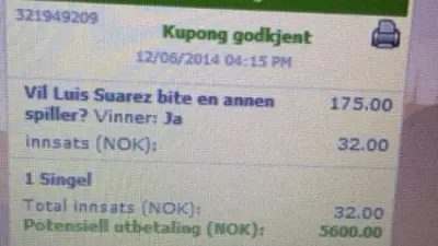 Luis Suarez bite bet
