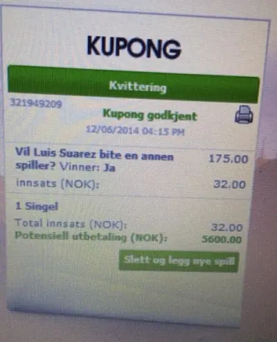 Luis Suarez bite bet