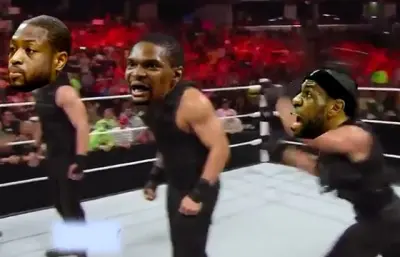 LeBron James WWE chair