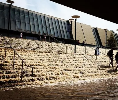 UCLA Pauley Pavilion flood