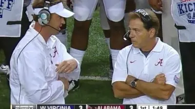 Lane Kiffin Nick Saban