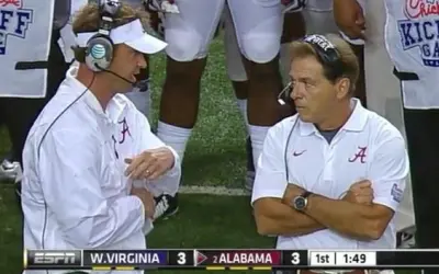 Lane Kiffin Nick Saban