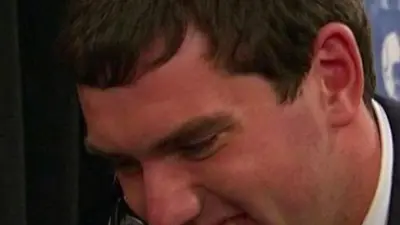 Andrew Luck flip phone