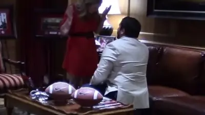 Drew Clayton Nick Saban proposal