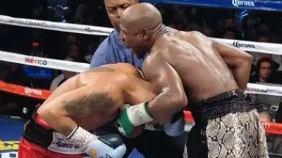 Marcos Maidana Floyd Mayweather bite