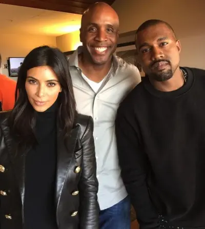 Barry Bonds Kim Kardashian Kanye West