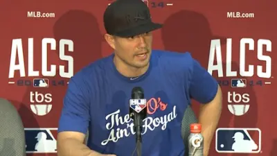 Jeremy Guthrie O's Royal shirt