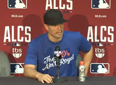 Jeremy Guthrie O's Royal shirt