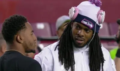 Richard Sherman Beats by Dre headphones
