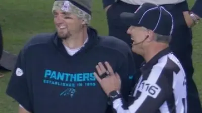 Derek Anderson laughing