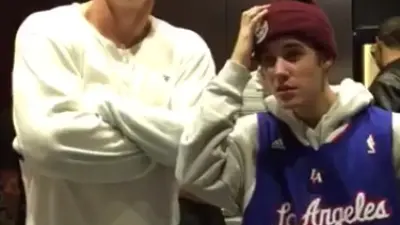Rob Gronkowski Justin Bieber