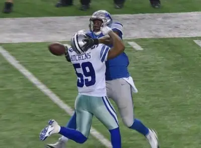 Cowboys Lions pass interference