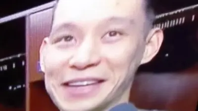 Jeremy Lin laughing