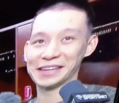 Jeremy Lin laughing