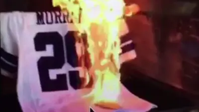 DeMarco Murray jersey burning