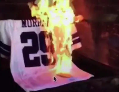 DeMarco Murray jersey burning