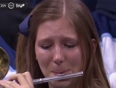Villanova band member crying