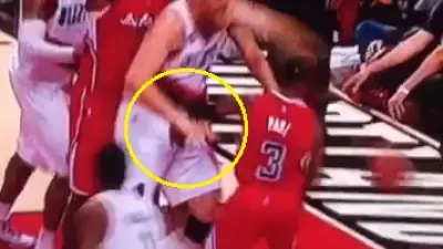 Chris Paul nut shot
